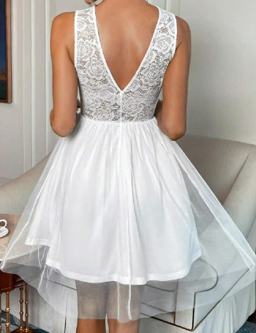 Rochie scurta SHEIN, alb