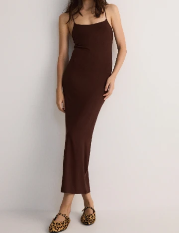 Rochie lunga Reserved, maro