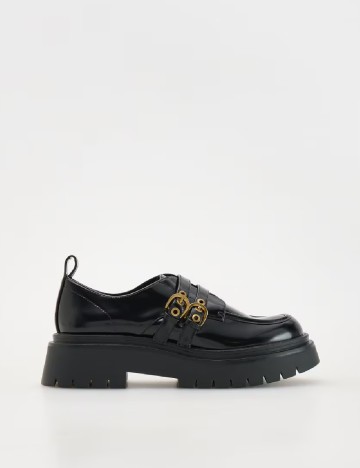 Mocasini Reserved, negru