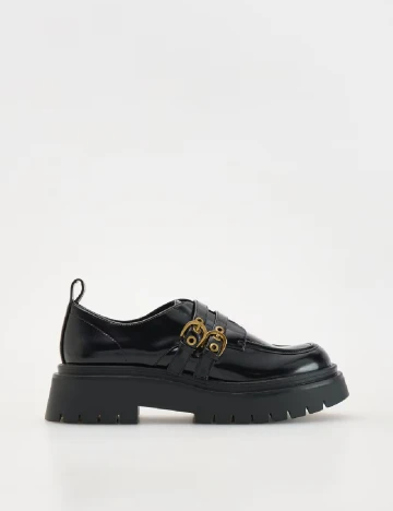 Mocasini Reserved, negru