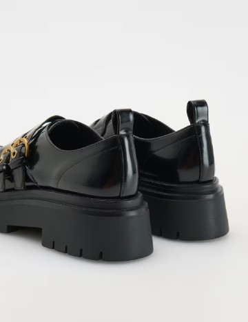 Mocasini Reserved, negru