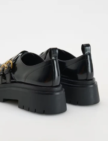 Mocasini Reserved, negru