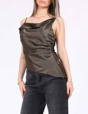 
						Maiou Top Shop, verde inchis