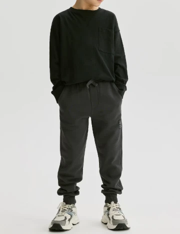 Pantaloni Reserved, negru