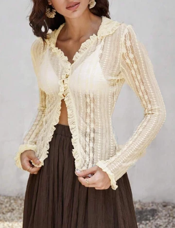 Bluza SHEIN, crem Crem