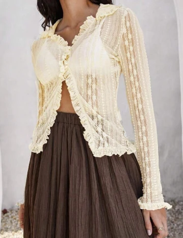 Bluza SHEIN, crem Crem