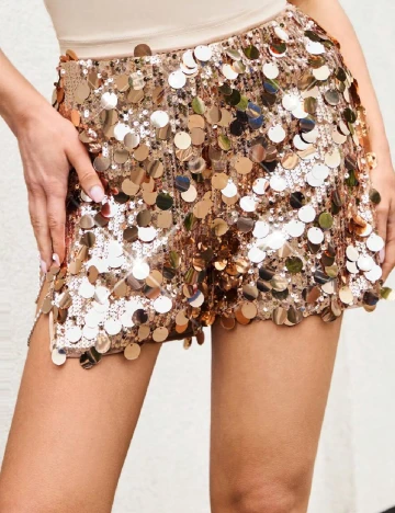 Pantaloni scurti SHEIN, crem