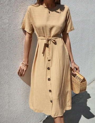 Rochie medie SHEIN, maro