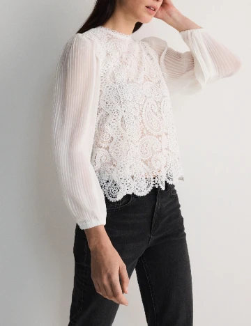 Bluza Reserved, alb