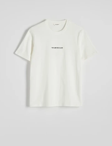 Tricou Reserved, alb