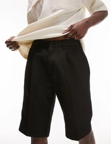 
						Pantaloni scurti Topman, negru