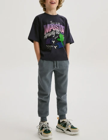 Tricou Oversize Reserved, bleumarin