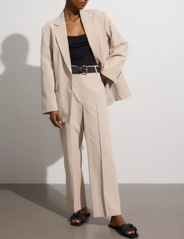 Sacou Oversize Reserved, bej Crem