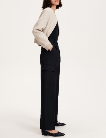 Pantaloni Reserved, negru