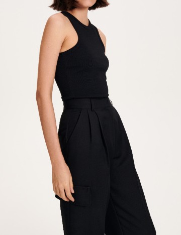 Pantaloni Reserved, negru