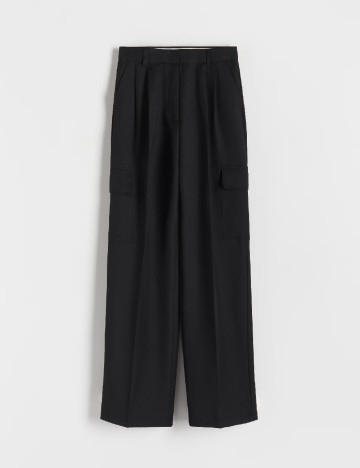 Pantaloni Reserved, negru