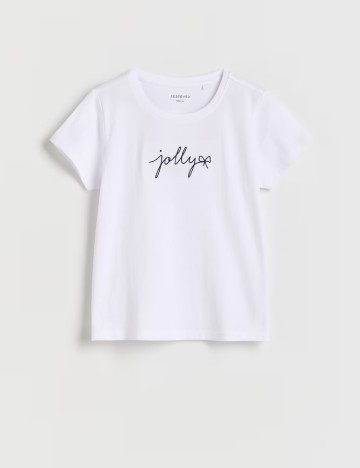 Tricou Reserved, alb