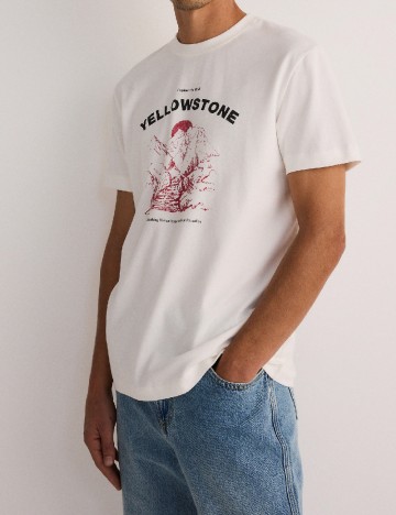 
						Tricou Reserved, alb