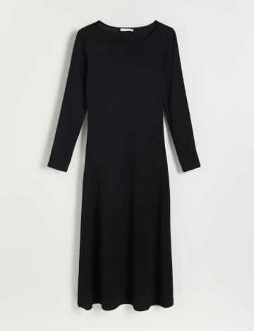 Rochie medie Reserved, negru Negru
