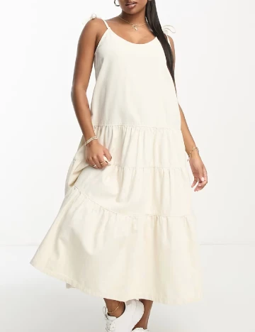 Rochie lunga ASOS, crem
