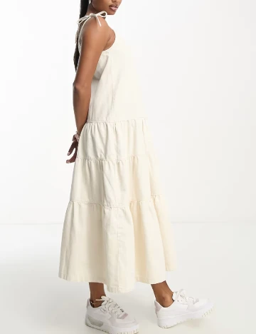 Rochie lunga ASOS, crem