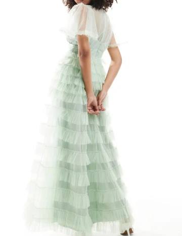 Rochie lunga Beauut, verde Verde