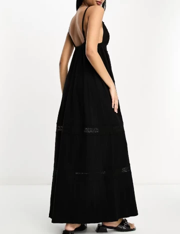 Rochie lunga ASOS, negru Negru