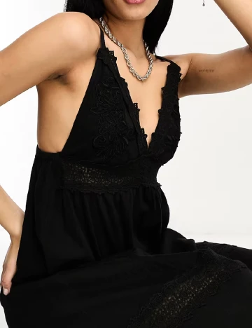 Rochie lunga ASOS, negru Negru