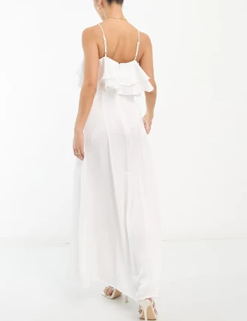 Rochie lunga Vila, alb Alb