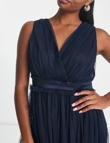 Rochie lunga Anaya with love, albastru Albastru