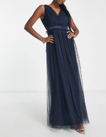 Rochie lunga Anaya with love, albastru Albastru