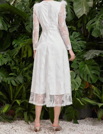 Rochie medie SHEIN, alb