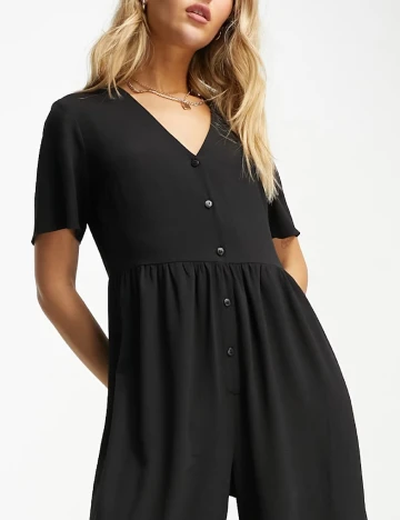 Salopeta ASOS, negru Negru