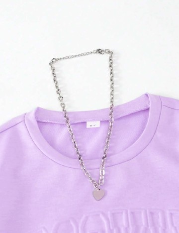 Tricou Shein Kids, lila
