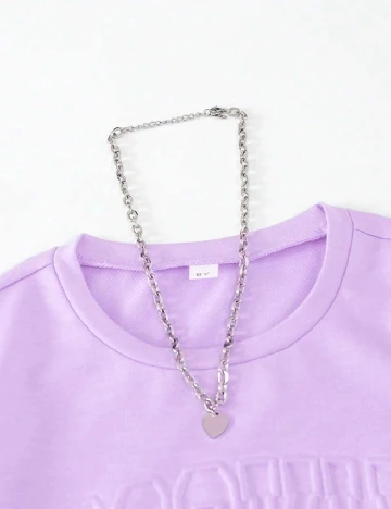 Tricou Shein Kids, lila