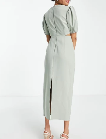 Rochie medie ASOS, verde Verde