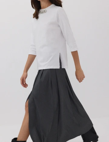 Bluza Reserved, alb Alb