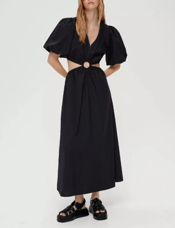 Rochie lunga Q/S, negru Negru