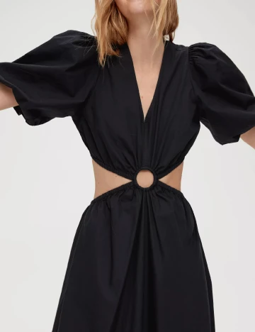 Rochie lunga Q/S, negru Negru