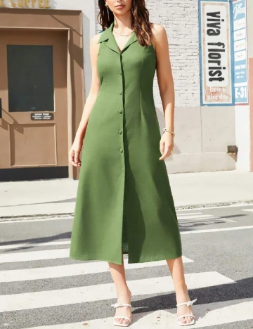 Rochie medie SHEIN, verde