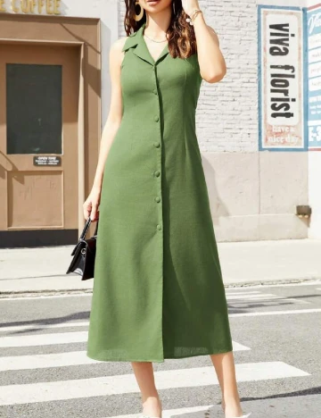 Rochie medie SHEIN, verde