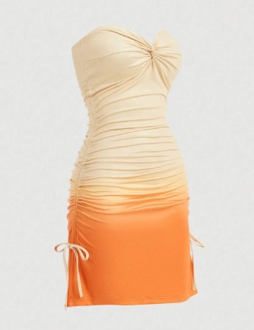 Rochie scurta SHEIN, portocaliu