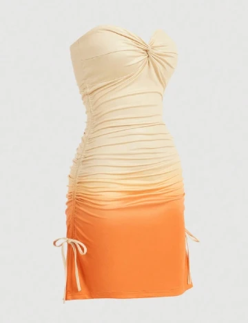 Rochie scurta SHEIN, portocaliu