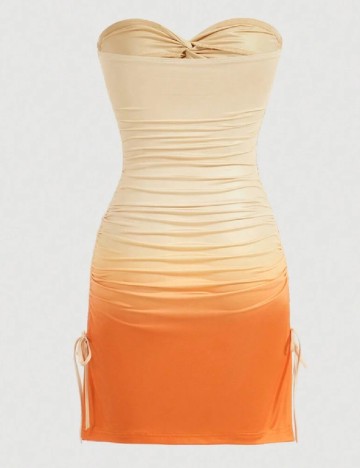 Rochie scurta SHEIN, portocaliu