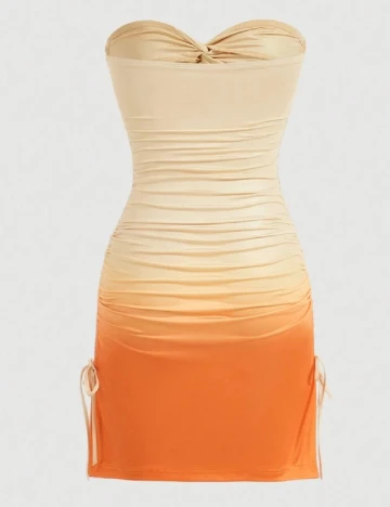 Rochie scurta SHEIN, portocaliu
