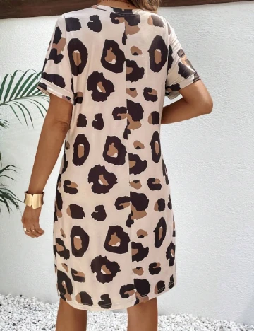 Rochie scurta SHEIN Maternity, maro Maro