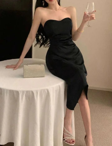 Rochie medie Dazy, negru Negru