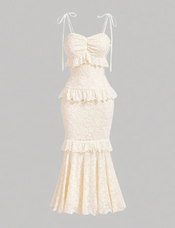 Rochie medie SHEIN, crem