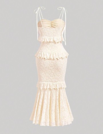 Rochie medie SHEIN, crem