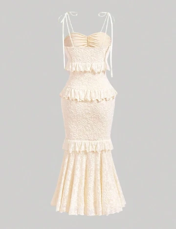 Rochie medie SHEIN, crem